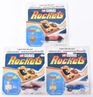 Three Carded Corgi Rockets