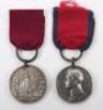 Waterloo and Army Long Service Medal Pair Royal Artillery