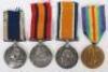 Royal Navy Long Service Medal Group of Four Covering Service from the Boer War to the First World War to a Stoker who Finished his Service in the Coastguard