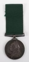 Victorian Volunteer Forces Long Service Medal to the Tynemouth Volunteer Artillery
