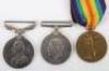 Fine First World War Distinguished Conduct Medal Group of Three Awarded to a Stretcher Bearer in the Black Watch for his Actions in October 1918
