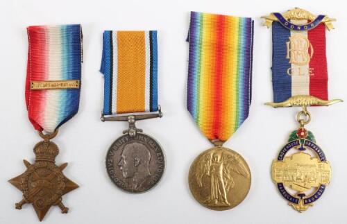 Great War Prisoner of War 1914 Star Medal Trio Northumberland Fusiliers