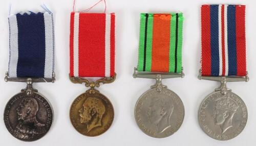 An Unusual Group of Four Medals to a Royal Naval Stoker Who was Awarded a Bronze Sea Gallantry Medal for his Part in the Rescue of Nine Crew Members of a Nigerian Government Yacht in the Njong River