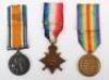 Great War 2nd Battle of Ypres May 1915 Casualty Medal Trio & Memorial Plaque Group 7th Battalion Durham Light Infantry - 3