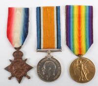 Great War 1918 Casualty Medal Group of 3 to the 18th Middlesex (Pioneer) Battalion