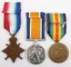 Great War 1914-15 Medal Trio to a Private in the Northumberland Fusiliers, Attached Kings Own Lancaster Regiment, Killed During a German Gas Attack at Ypres in May 1915 - 2