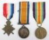 Great War Medal Trio for Service with the Yorkshire Light Infantry to a Sergeant who was Discharged as Unfit for Service in 1916 and Died in 1922