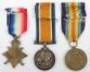 Great War Medal Trio for Service with the Yorkshire Light Infantry to a Sergeant who was Discharged as Unfit for Service in 1916 and Died in 1922 - 2