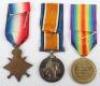 Great War Medal Trio Durham Light Infantry from Bolden Colliery Co. Durham - 2