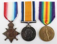 Great War Medal Trio Oxfordshire and Buckinghamshire Light Infantry