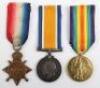 Great War Medal Trio to a Serjeant in the 12th Battalion Durham Light Infantry Who Was Killed in Action During the Failed Attack from Tara Trench on 17th July 1916