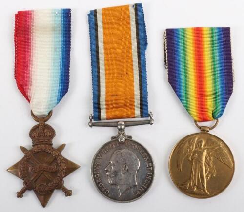 Great War Medal Trio to a Private in the 9th Battalion Royal Sussex Regiment Who Died of Wounds in the Attack on Messines Ridge in June 1917