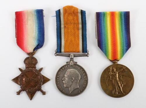 Great War Medal Trio Durham Light Infantry, Who Received a ‘Blighty’ Wound Within a Week of Landing in France and Who Was Awarded a Military Medal (M.M) in 1918