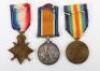 Great War Medal Trio Durham Light Infantry, Who Received a ‘Blighty’ Wound Within a Week of Landing in France and Who Was Awarded a Military Medal (M.M) in 1918 - 2