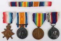 WW1 Long Service Medal Group of Four to a Stoker Who Served in Submarines During and After the Great War