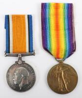 Pair of First World War Medals for Service with 2/9th Battalion Durham Light Infantry in Salonica