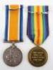 Great War Medal Pair 8th Battalion East Surrey Regiment, Killed in Action During the Attack on Albert in August 1918 - 2
