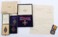 WW1 Royal Red Cross 2nd Class (A.R.R.C) Decoration and British War Medal Group Awarded to Civilian Miss Annie George, Assistant Matron Special Military Surgical Hospital, Edmonton