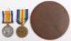 Great War Medal Pair & Memorial Plaque to a Pre-War Employee of the North Eastern Railway, Who Was Killed in Action with the Northumberland Fusiliers in September 1916 - 2