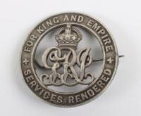 A Sole Entitlement WW1 Silver War Badge of Isaac Anselovitch 17th London Regiment,