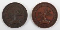 2x Bronze Tyne Electrical Engineers RE Bronze Medallions