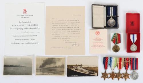 WW2 Royal Navy Distinguished Service Medal Group of Eight for Service in Last Patrol of H.M. Submarine Terrapin When She Was Severely Damaged by Japanese Escort Ships in the Java Sea and Had to Limp Back to Base in Freemantle,