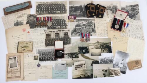 WW2 Medal Groups and Associated Ephemera to the Shapcott Brothers Who Served in the Royal Navy and Royal Air Force Volunteer Reserve