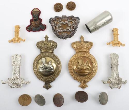 British 11th Hussars Badge Grouping
