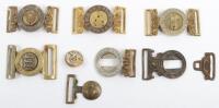 Grouping of British Victorian and Later Waistbelt Clasp Pieces