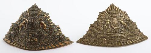 2x Victorian Other Ranks Lance Cap Plates