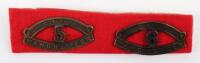 WW1 5th & 6th City (Pals) Battalions Manchester Regiment Shoulder Titles