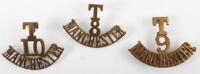 WW1 Territorial Battalion Manchester Regiment Shoulder Titles