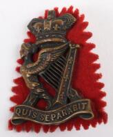 Victorian Royal Irish Rifles Side Cap Badge