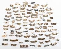 Quantity of British and Colonial Metal Shoulder Titles