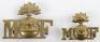 2x Munster Fusiliers Shoulder Titles
