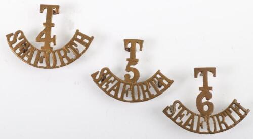 WW1 Seaforth Highlanders Territorial Shoulder Titles