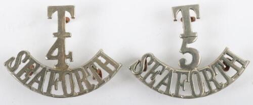 2x WW1 Seaforth Highlanders Territorial Shoulder Titles