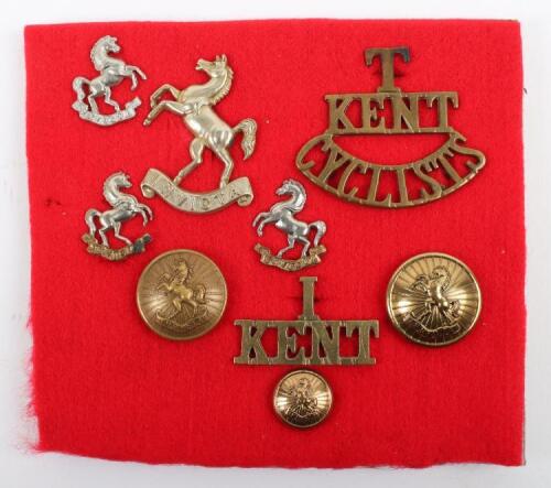 Grouping of Badges of Kent Cyclists Territorials
