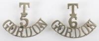 WW1 Gordon Highlanders Territorial Shoulder Titles