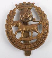 Scarce WW1 All Brass York & Lancaster Regiment Cap Badge