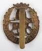 Scarce WW1 All Brass York & Lancaster Regiment Cap Badge - 2