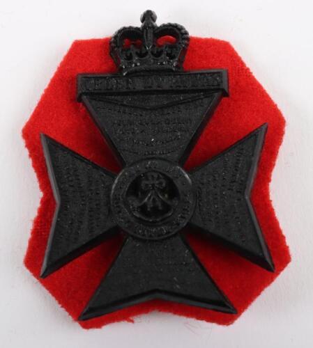 Rare EIIR Kings Royal Rifle Corps (K.R.R.C) Plastic Cap Badge