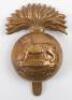 Scarce WW1 All Brass Royal Munster Fusiliers Regiment Cap Badge