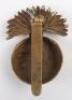 Scarce WW1 All Brass Royal Munster Fusiliers Regiment Cap Badge - 2