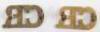 WW1 Greatcoat Pattern Connaught Rangers Shoulder Titles - 2