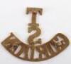 Rare Shetland Company Gordon Highlanders Territorials Shoulder Title - 2