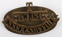 Scarce Essex & Suffolk Cyclists Territorial Shoulder Title