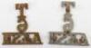 2x 6th Territorial Battalion Argyll & Sutherland Highlanders Shoulder Titles - 2