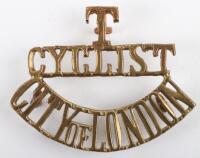 WW1 City of London Cyclists Shoulder Title