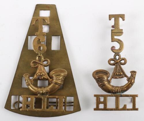 WW1 5th & 6th Territorial Battalions Highland Light Infantry Shoulder Titles
